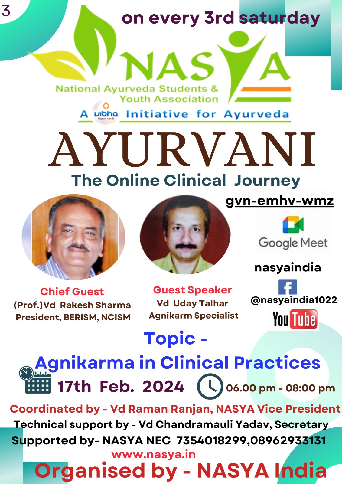 Event - AYURVANI - The Online Clinical Journey